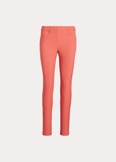 Pantalones Ralph Lauren Mujer Rojos - Stretch Athletic Golf - BATEW9253